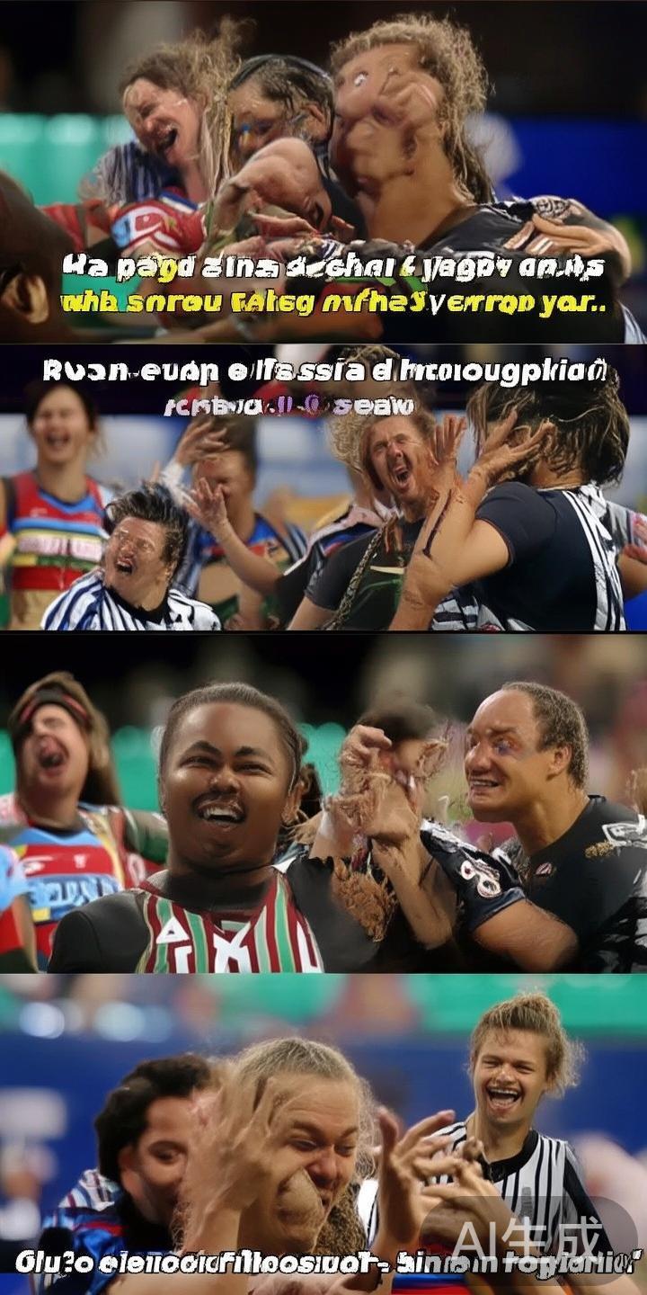 运动员之间也会有令人忍俊不禁的互动。例如，在比赛间